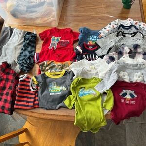 Mixed Baby Onesies and Tops - Multi Color Lot
